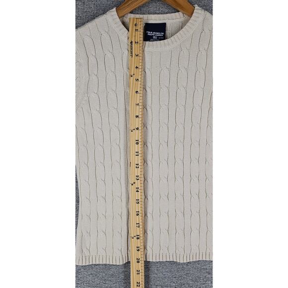 POLO JEANS CO. RALPH LAUREN WOMEN'S CABLE KNIT SWEATER RN41381 SIZE S - Picture 7 of 9